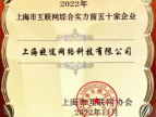 信飞科技入选上海市互联网综合实力前五十家企业和上海市互联网成长型前十家企业名单