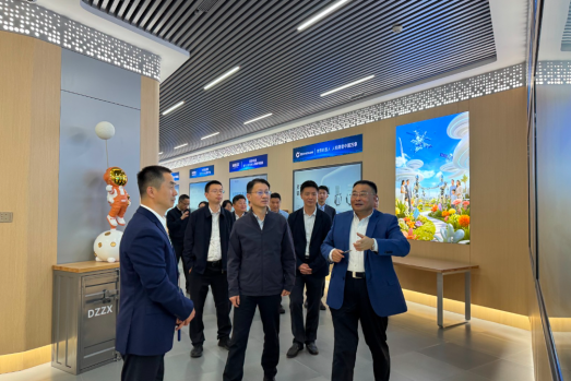 安徽省芜湖市市委书记徐志一行参观考察民银国际 何帮喜董事长陪同